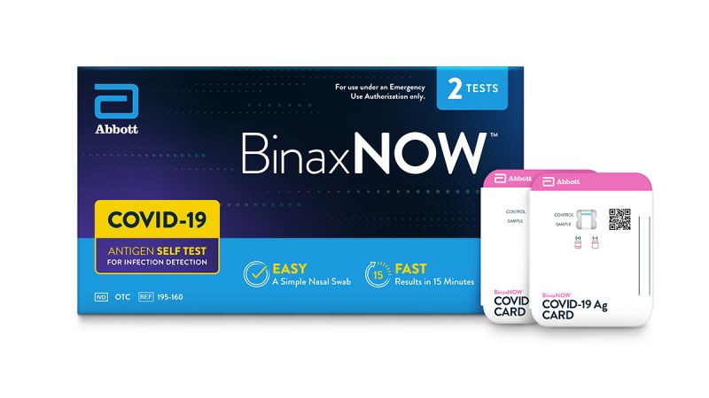 Abbott BinaxNOW COVID-19 Rapid Antigen Home Test